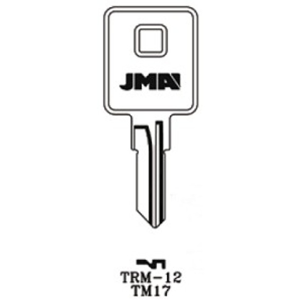 JMA TRM-12 Key Blank Line Drawing Profile Image