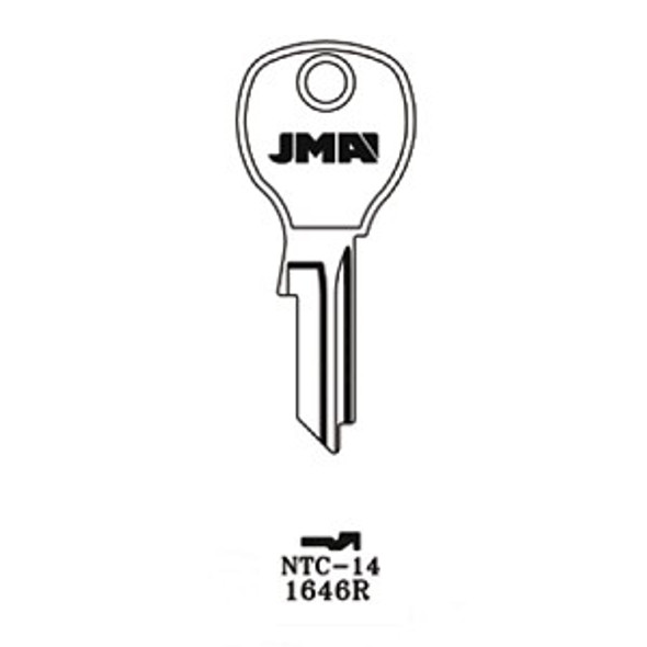 JMA NTC-14 Key Blank for National 1646R