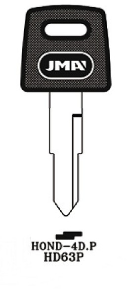 JMA HOND-4D.P Key Blank Line Drawing Profile Image