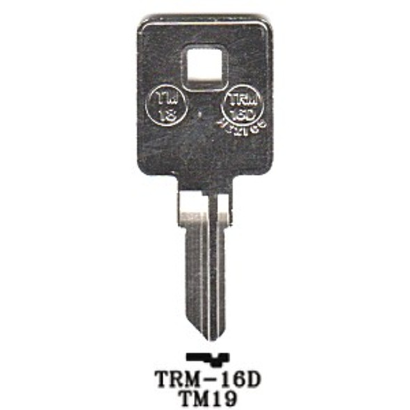 JMA TRM-16D Key Blank for Trimark 1666/TM19