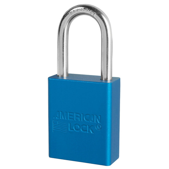 American Lock A1106 Blue Padlock, Custom Keyed