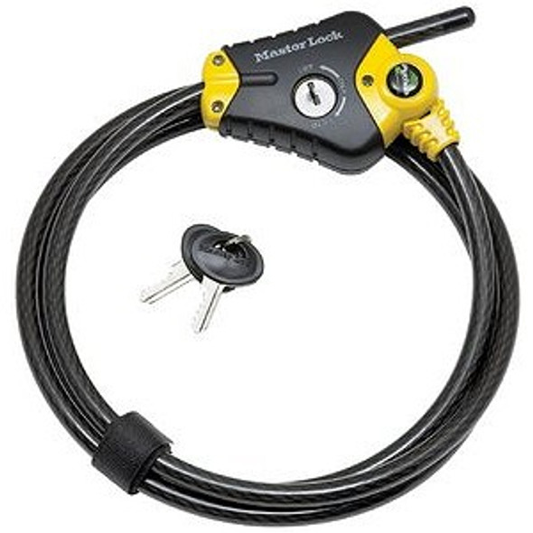 Master Lock 8413DPF Python Cable Lock, Adjustable 6ft x 3/8