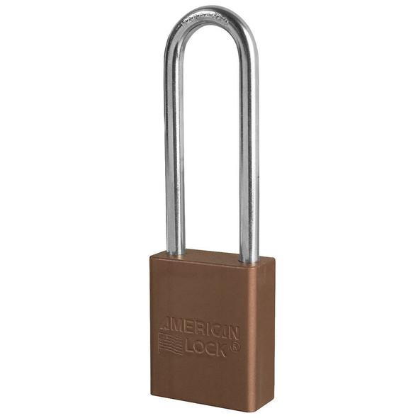 American lock A1107 Brown Padlock, Factory Keyed