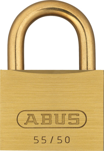 Abus 55MB/50 KA 5501 Brass Body Padlock with Brass Shackle, Keyed Alike 5501