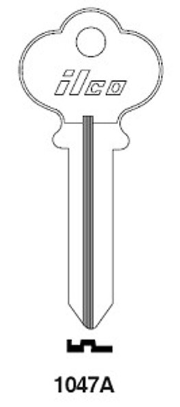 Ilco 1047A Key Blank Line Drawing Image