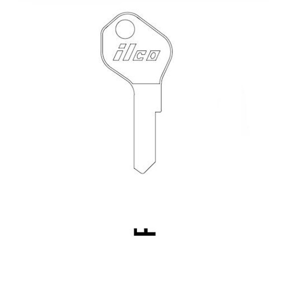 Ilco LF18 Key Blank Line Drawing Profile Image