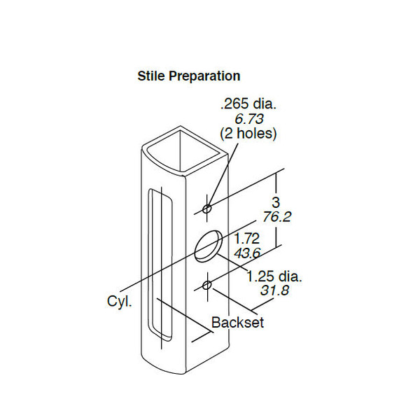 Ilco 459-04-00-313 mounting hole dimensions