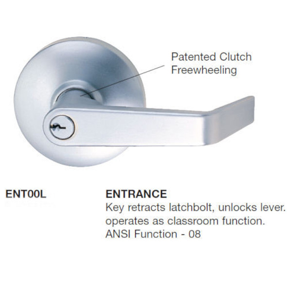 Cal-Royal ENT00L 26D entry lever trim for exit device