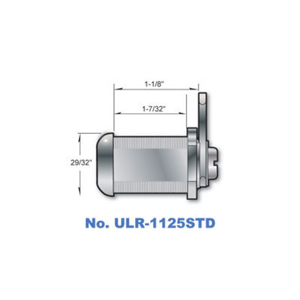 ESP ULR-1125STD Cam Lock 1-1/8", Keyed Alike ES119