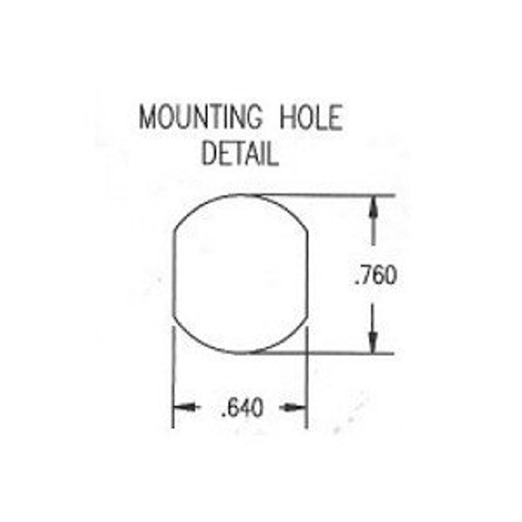 ESP Cam Lock Metal mounting hole dimension