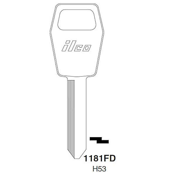 Key blank, Ilco 1181FD Ford,  H53