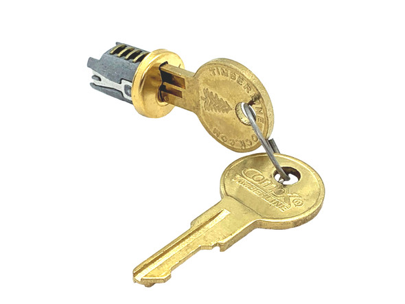 Compx Timberline C500LP-101TA-3 brass finish key plu