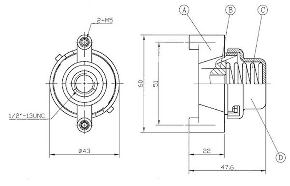 Stud, Quick Receiver Component (2599026320906)