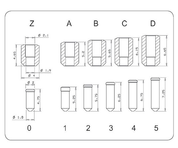 Mul-T-Lock PCY-PIN-PLG-C , Rekey Pins (10-Pack)