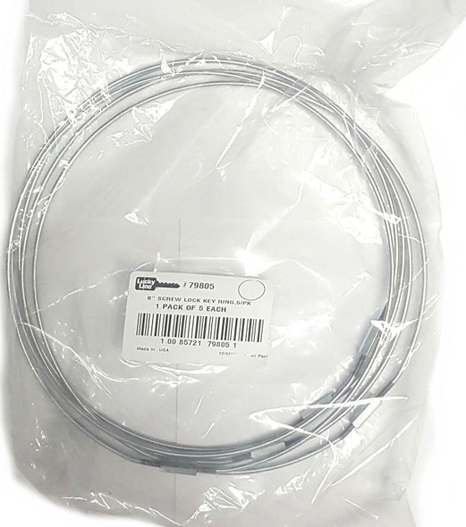 Lucky Line 79805 5-Pack 8" Jumbo Key Ring