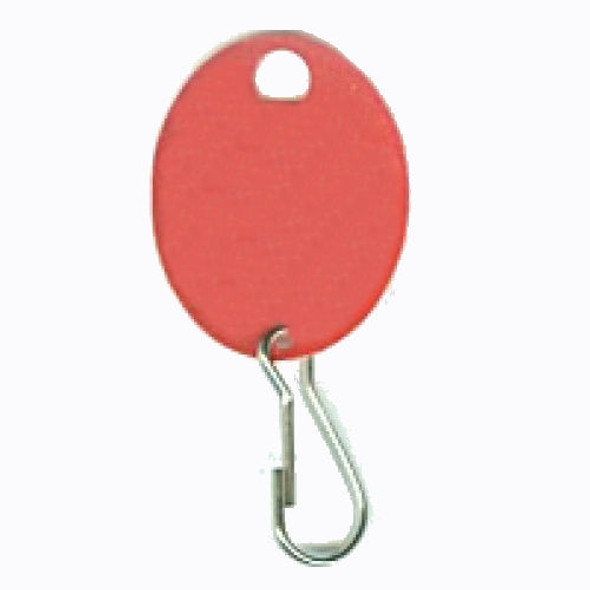 Lund 504-C Key Tag, Oval Red Plain