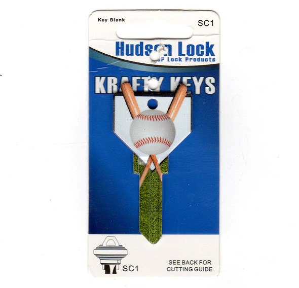 Krafty Key blank, Baseball - SC1