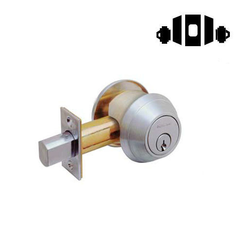 Falcon D271 626 Indicator Deadbolt Satin Chrome Falcon D271 626 Indicator Deadbolt Satin Chrome