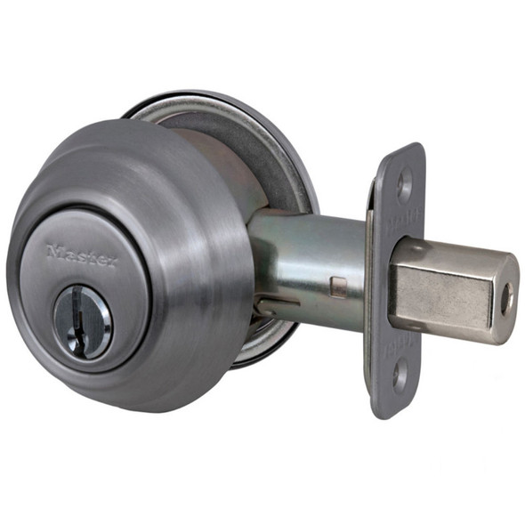 Master Lock DSH0615  Deadbolt, S/C Satin Nickel KW1, Keyed Different