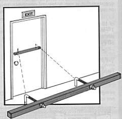 Exit Security Bar SB010072, 72" Double Door