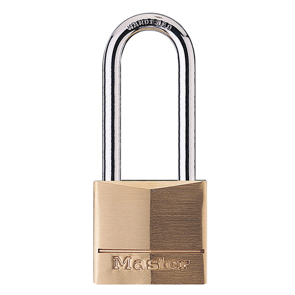 Master Lock 140DLH Padlock, Brass Body Keyed Different