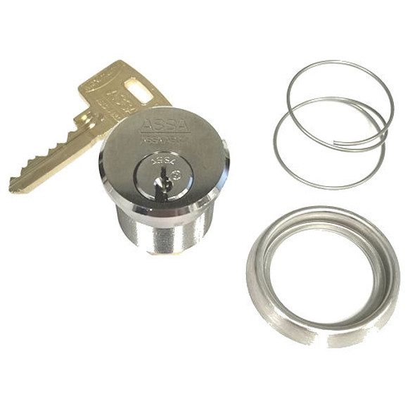 Mortise Cylinder, ASSA 9851-1-118-626-KA2-545 with 2 Keys