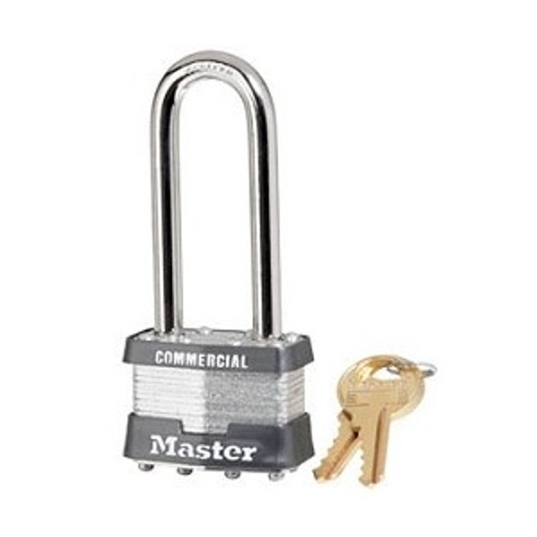 Master Lock 1LJ Padlock shown with 2 keys