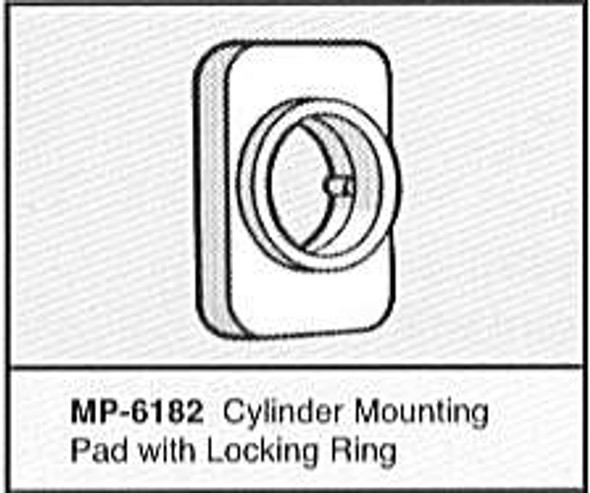 International IDC MP-6182-AL Mounting Pad, F/Concealed Device AL