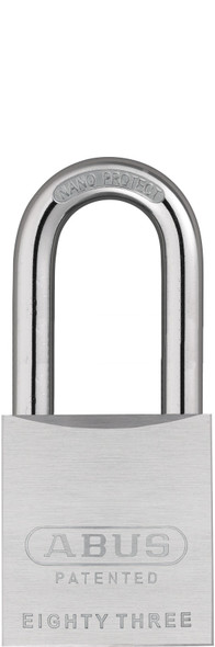 Abus 83/50-200 Chrome Plated Padlock w/Schlage Keyway and 3" Shackle, Zero Bitted