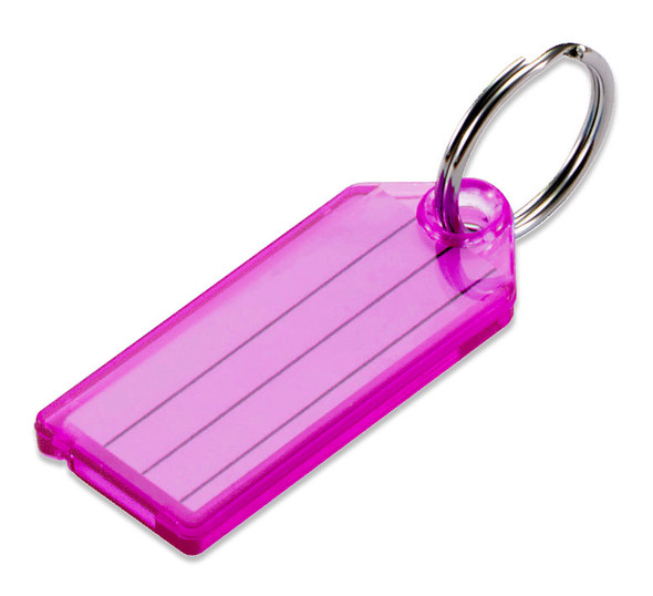 MAGENTA Color Key Tag with Split Ring (each tag)