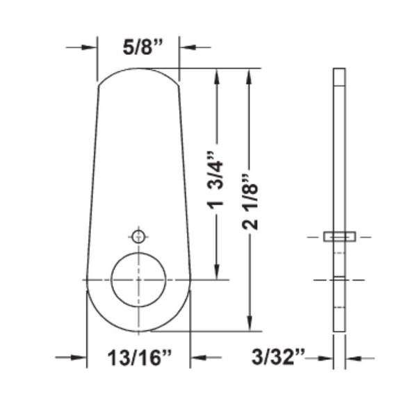 Olympus DCNP-100-SC2 straight cam, 1-3/4 " Measurement