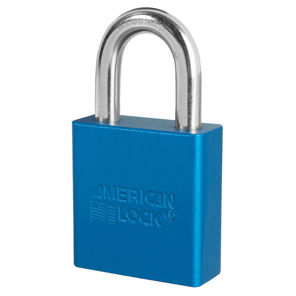 American Lock A1205 Blue Padlock, Custom Keyed