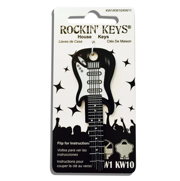 Rockin Key Blank, 3661-KW1 Black Fender Guitar