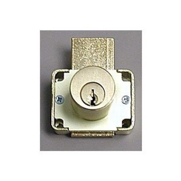 Olympus 200DW 1-3/8 Desk Lock, Brushed Brass/US4, Custom Keyed