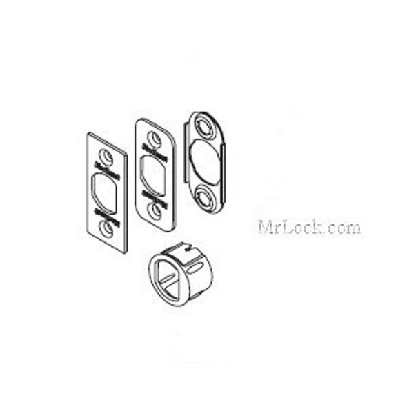 Kwikset 81845-11P Springlatch Faceplate Kit, Dark Bronze/US10B