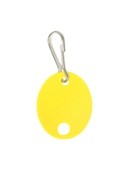 Lucky Line  258080 Oval Tags, Yellow Plain (20-Pack)