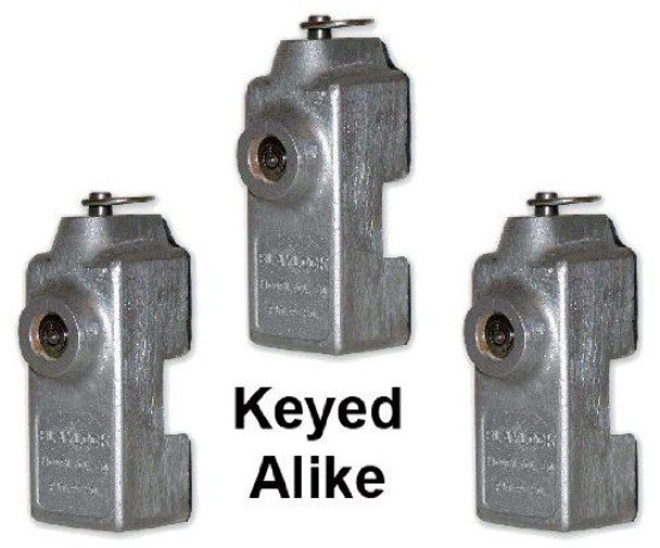 Blaylock DL80 Cargo Trailer Lock, DL80 Keyed Alike (3-Pack)