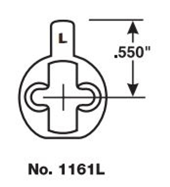 Yale 1161L Mortise Cylinder Cam