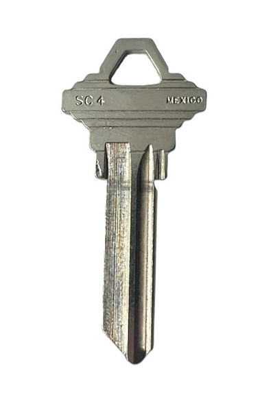 JMA SLG-4ENP Key Blank Image Side 1 - SC4 Nickel Plated