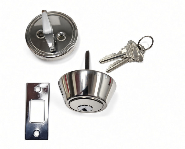 Cal-Royal LSD01 US32 Single Cylinder Deadbolt