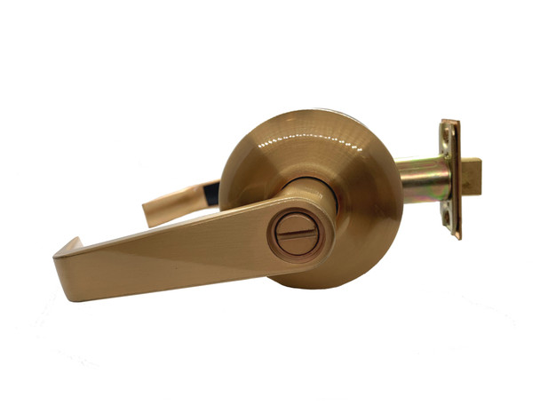 Cal-Royal SL20 US10 Privacy Lever , Satin Bronze