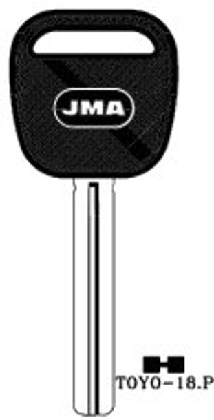 JMA TOYO-18P Key Blank Line Drawing Profile Image