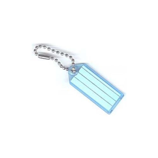 Lucky Line 1010030 Blue Key Tag w/Ball Chain 100 per box