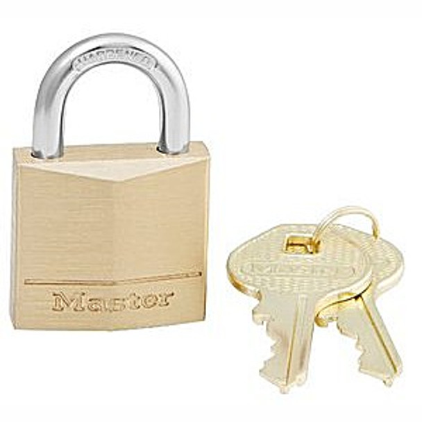 Master Lock 130D Padlock shown with 2 Keys
