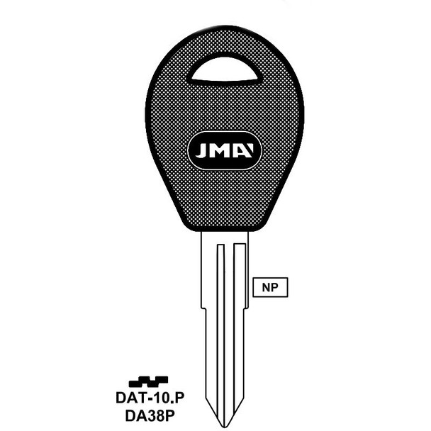 JMA DAT-10P Key Blank Line Drawing Profile