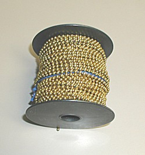 Lucky Line 31800 Ball Chain, #6 Yellow Brass 100ft Spool