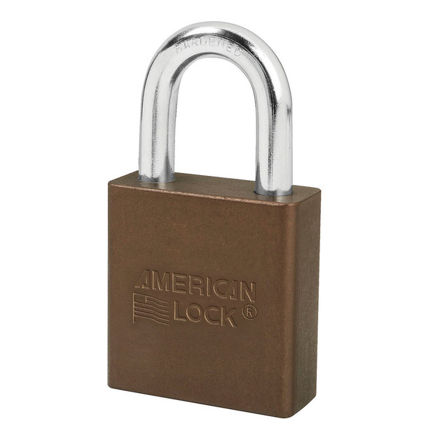 American Lock A1205 Brown Padlock, Keyed Different