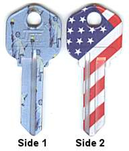 Key blank, Groovy KW1 Statue Liberty