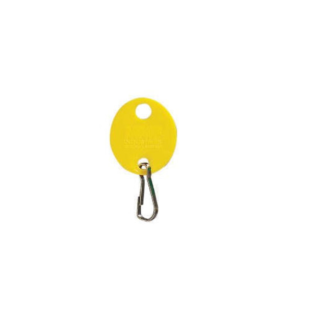 MMF 201800912 Yellow Oval Key Tag 20pk