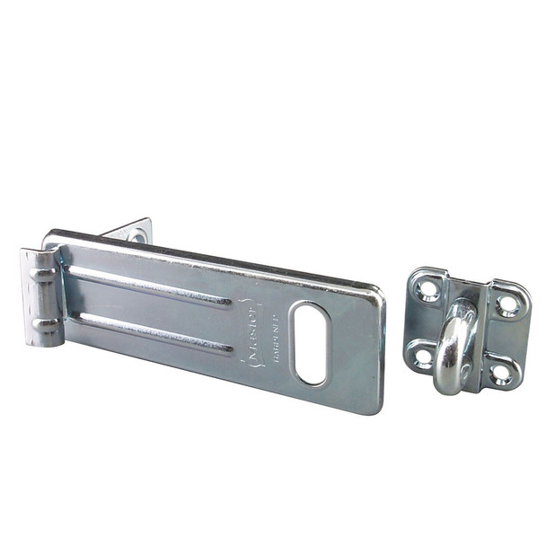 Master Lock 706 Hasp, 6in Long Zinc Plated Hardened Steel